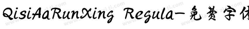 QisiAaRunXing Regula字体转换